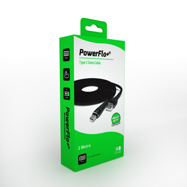 Powerflo USB-C Braided Cable 2m