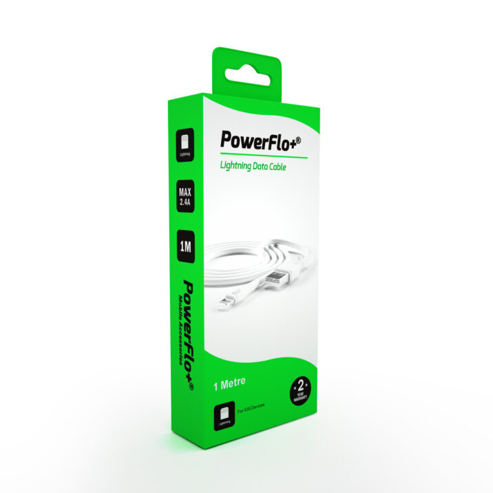 Powerflo Lightning Cable - 1m