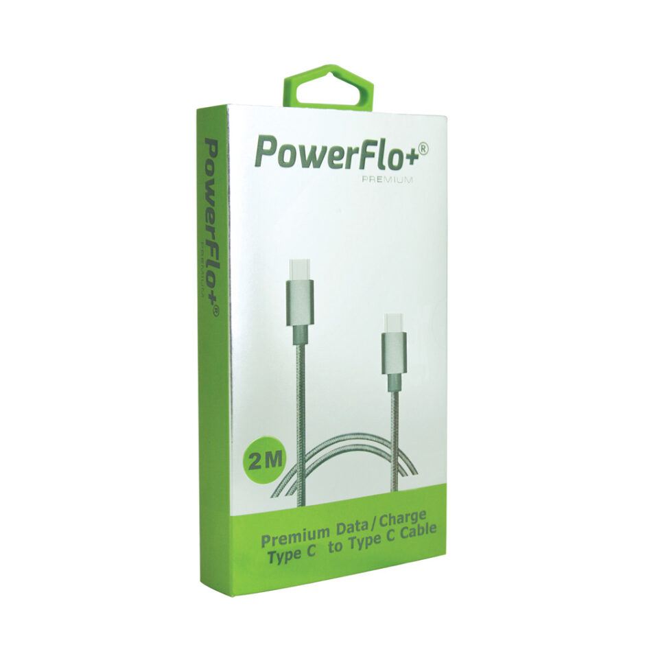 Powerflo-Premium-Spring-Type-C-to-Type-C-Data-Sync-cable