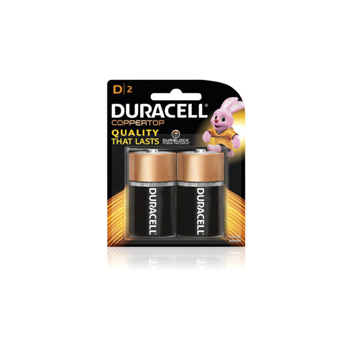 Duracell Coppertop D Batteries 2pk